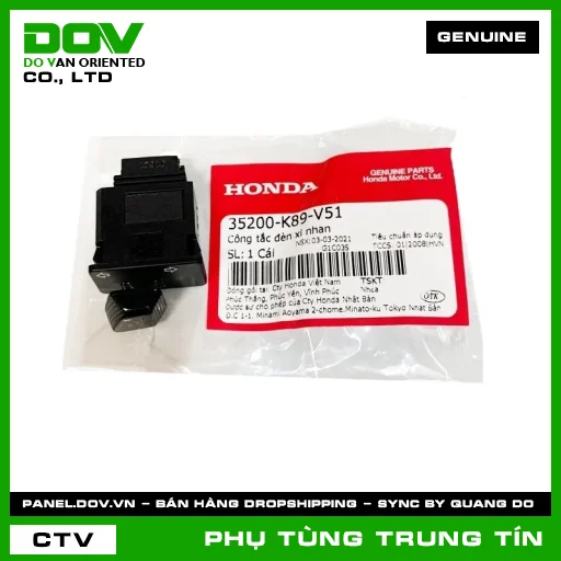 CÔNG TẮC ĐÈN XI NHAN | 35200-K89-V51 | HONDA (AIR BLADE 125/160, WAVE ALPHA 110) — 35200K89V51
