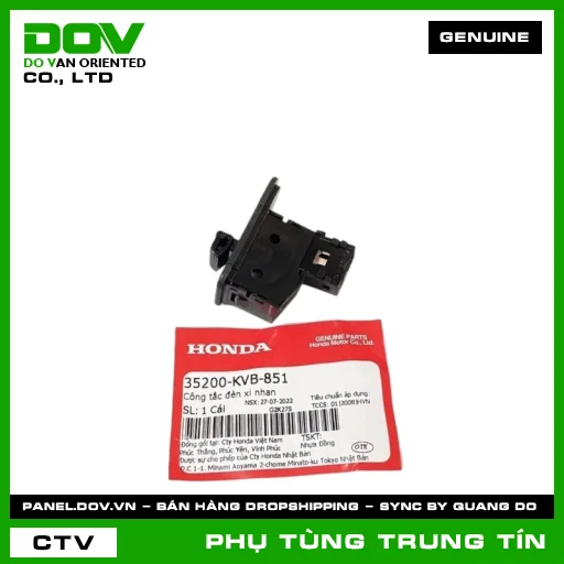 CÔNG TẮC ĐÈN XI NHAN | 35200-KVB-851 | HONDA (AIR BLADE 110, WAVE 100) — 35200KVB851