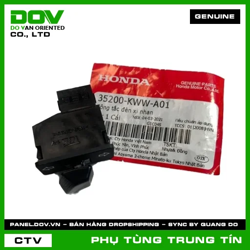 CÔNG TẮC ĐÈN XI NHAN | 35200-KWW-A01 | HONDA (AIR BLADE 110, VISION 110, WAVE RSX 110) — 35200KWWA01