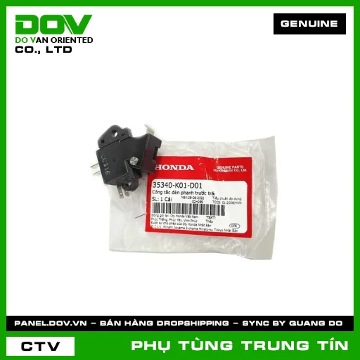 CÔNG TẮC ĐÈN PHANH TRƯỚC TRÁI | 35340-K01-D01 | HONDA — 35340K01D01
