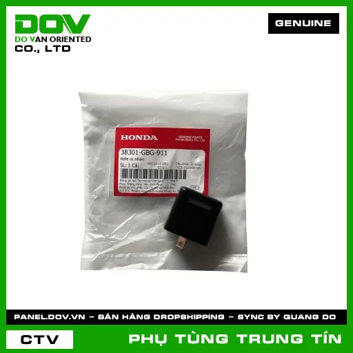 RƠLE XI NHAN | 38301-GBG-911 | HONDA (BLADE 110, DREAM 110, SUPER DREAM, VISION 110, WAVE ALPHA 110, WAVE RSX 110) — 38301GBG911