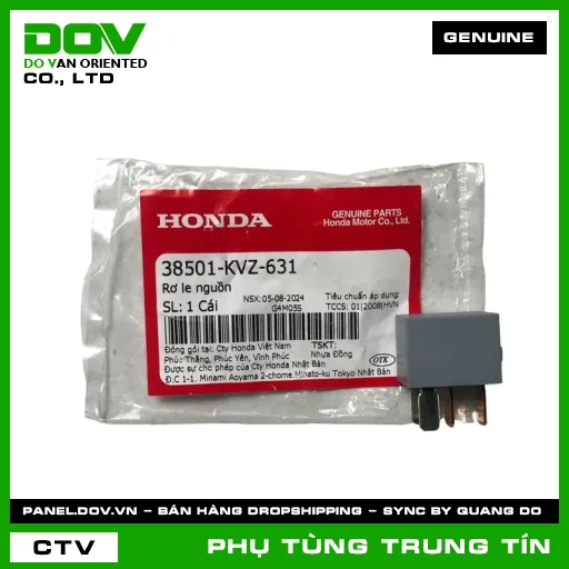 RƠ LE NGUỒN | 38501-KVZ-631 | HONDA (AIR BLADE 110, AIR BLADE 125, AIR BLADE 125/150, AIR BLADE 125/160, CB150R, CB300R, CBR150R, FUTURE 125, LEAD 125, PCX, PCX 125, PCX 125/150, PCX 160, REBEL 1100, REBEL 300, REBEL 500, SH 125/150, SH 350, SH MODE, VARIO 160, VISION 110, WINNER 150, WINNER X) — 38501KVZ631