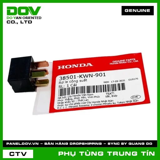 RƠ LE CÔNG SUẤT | 38501-KWN-901 | HONDA (ADV350, AIR BLADE 125, CB150R, CB300R, CB500F, CB500X, CBR150R, CBR500R, PCX, PCX 160) — 38501KWN901