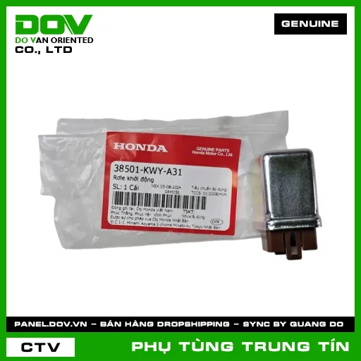 RƠLE KHỞI ĐỘNG | 38501-KWY-A31 | HONDA (BLADE 110, WAVE 100, WAVE ALPHA 110, WAVE RSX 110) — 38501KWYA31
