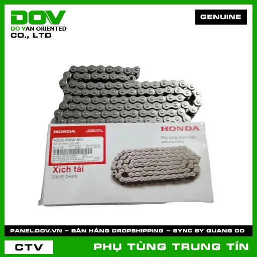 XÍCH TẢI (KMC) 102 MẮT | 40530-KWW-B21 | HONDA (BLADE 110, DREAM 110, WAVE ALPHA 110, WAVE RSX 110) — 40530KWWB21