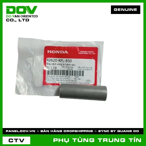 ỐNG CÁCH VÒNG BI BÁNH SAU | 42620-KFL-850 | HONDA (BLADE 110, DREAM 110, FUTURE 125, FUTURE NEO, SUPER CUB C125, WAVE 100, WAVE ALPHA, WAVE ALPHA 110, WAVE RSX 110) — 42620KFL850