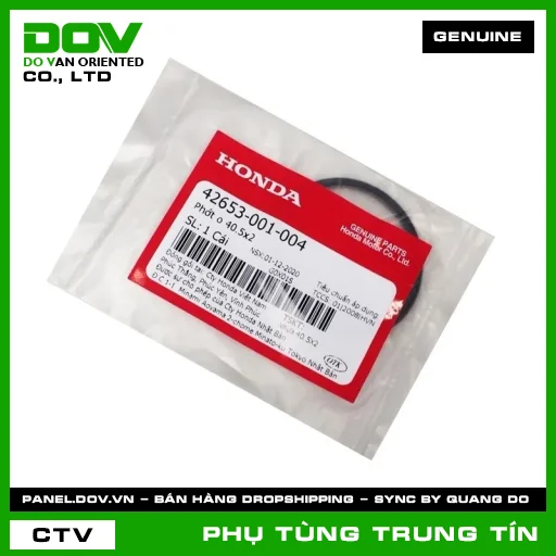 PHỚT O 40.5X2 | 42653-001-004 | HONDA (BLADE 110, DREAM 110, FUTURE 125, FUTURE NEO, MSX 125, SUPER CUB C125, WAVE 100, WAVE ALPHA, WAVE ALPHA 110, WAVE RSX 110) — 42653001004