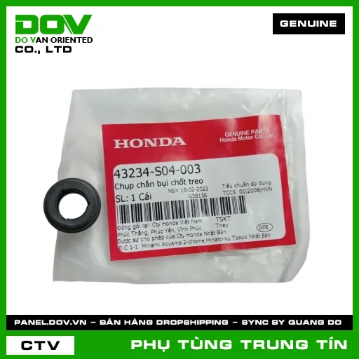 CHỤP CHẮN BỤI CHỐT TREO | 43234-S04-003 | HONDA (ADV350, PCX 160, SH 125/150, SH 125/160, SH 350, VARIO 160) — 43234S04003