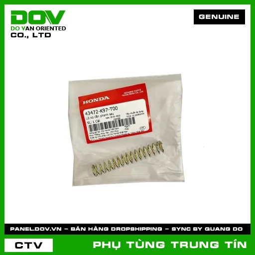 LÒ XO CẦN PHANH SAU | 43472-K97-T00 | HONDA (AIR BLADE 125/160, PCX, PCX 125/150, SH MODE, VARIO 160) — 43472K97T00