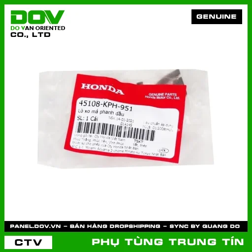 LÒ XO MÁ PHANH DẦU | 45108-KPH-951 | HONDA (AIR BLADE 110, CB300R, CLICK 110, FUTURE NEO, MSX 125, PCX 160, SH MODE, WAVE ALPHA) — 45108KPH951