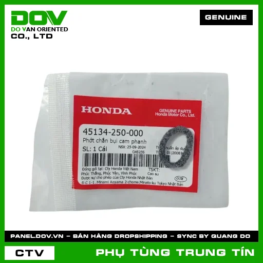 PHỚT CHẮN BỤI CAM PHANH | 45134-250-000 | HONDA (BLADE 110, CB250 NIGHTHAWK, CLICK 110, DREAM 110, FUTURE 125, FUTURE NEO, ICON E, SUPER CUB C125, SUPER DREAM, WAVE 100, WAVE ALPHA, WAVE ALPHA 110, WAVE RSX 110) — 45134250000