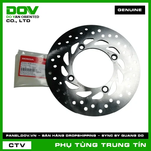 ĐĨA PHANH TRƯỚC | 45351-K0R-V11 | HONDA (SH 125/150, SH 125/160) — 45351K0RV11