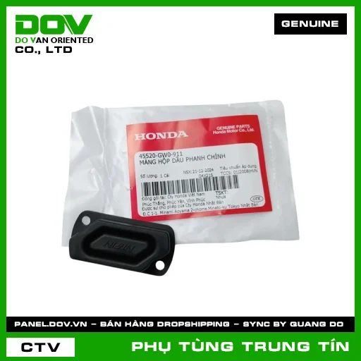 MÀNG HỘP DẦU PHANH CHÍNH | 45520-GW0-911 | HONDA (AIR BLADE 110, AIR BLADE 125, AIR BLADE 125/150, AIR BLADE 125/160, BLADE 110, CB1000R, CB150R, CB300R, CB350 H'NESS, CB500F, CB500X, CB650R, CBR500R, CBR650R, CLICK 110, FUTURE 125, FUTURE NEO, MSX 125, NX500, PCX, VARIO 160, VISION 110, WAVE ALPHA, WAVE RSX 110, WINNER 150, WINNER R, WINNER X) — 45520GW0911
