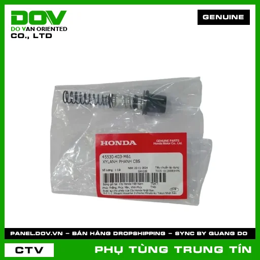 XYLANH PHANH CBS | 45530-K03-M61 | HONDA (AIR BLADE 125/150, AIR BLADE 125/160, FUTURE 125, PCX 160, REBEL 300, REBEL 500, SH 125/150, SH MODE, VARIO 160, VISION 110, WAVE RSX 110, WINNER 150) — 45530K03M61