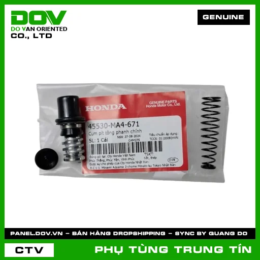 CỤM PÍT TÔNG PHANH CHÍNH | 45530-MA4-671 | HONDA (CB650R, CBR650R, LEAD 125, VISION 110) — 45530MA4671