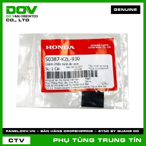 Giảm chấn bình ắc quy | 50387-KZL-930 | HONDA (PCX 160, SH 125/150) — 50387KZL930