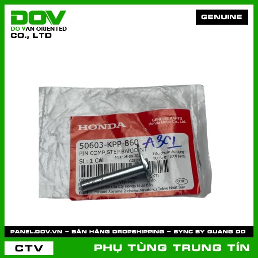 PIN COMP,STEP BARJOINT | 50603-KPP-860 | HONDA (DREAM 110) — 50603KPP860