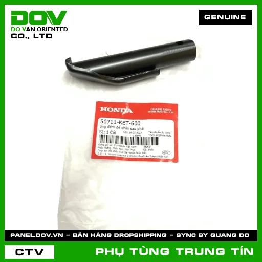 ỐNG ĐỆM ĐỂ CHÂN SAU PHẢI | 50711-KET-600 | HONDA (AIR BLADE 110, CB500X, CLICK 110, NX500) — 50711KET600