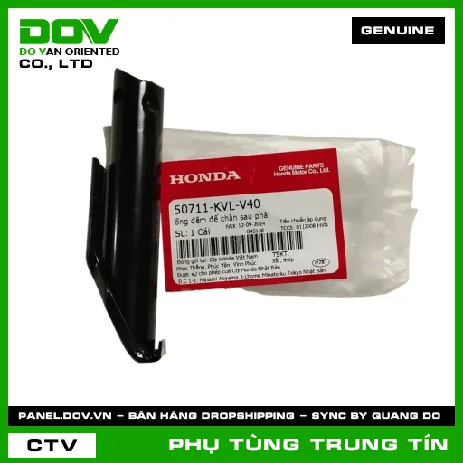 ỐNG ĐỆM ĐỂ CHÂN SAU PHẢI | 50711-KVL-V40 | HONDA (WAVE 100, WAVE ALPHA) — 50711KVLV40