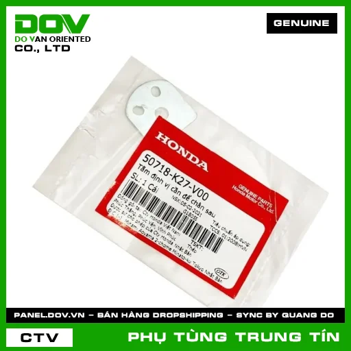 TẤM ĐỊNH VỊ CẦN ĐỂ CHÂN SAU | 50718-K27-V00 | HONDA (AIR BLADE 125, AIR BLADE 125/150, AIR BLADE 125/160) — 50718K27V00