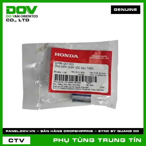 ỐNG ĐỆM GIẢM XÓC SAU TRÊN | 52486-GA7-003 | HONDA (ADV350, AIR BLADE 110, AIR BLADE 125, BLADE 110, CLICK 110, DREAM 110, FUTURE 125, FUTURE NEO, ICON E, LEAD 110, LEAD 125, PCX, PCX 125, PCX 125/150, PCX 160, SH 125/150, SH 125/160, SH 350, SH MODE, SUPER DREAM, VARIO 160, VISION 110, WAVE 100, WAVE ALPHA, WAVE ALPHA 110, WAVE RSX 110) — 52486GA7003