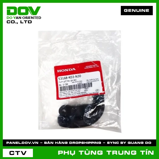 CỤM GIỮ TAY GA SAU | 53168-K03-N30 | HONDA (FUTURE 125, WAVE RSX 110, WINNER 150, WINNER R, WINNER X) — 53168K03N30