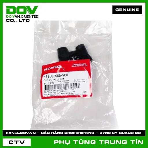 CỤM GIỮ TAY GA DƯỚI | 53168-K66-V00 | HONDA (AIR BLADE 125/150, AIR BLADE 125/160, LEAD 125, SH 125/150, SH 125/160, SH 350, SH MODE, VISION 110) — 53168K66V00