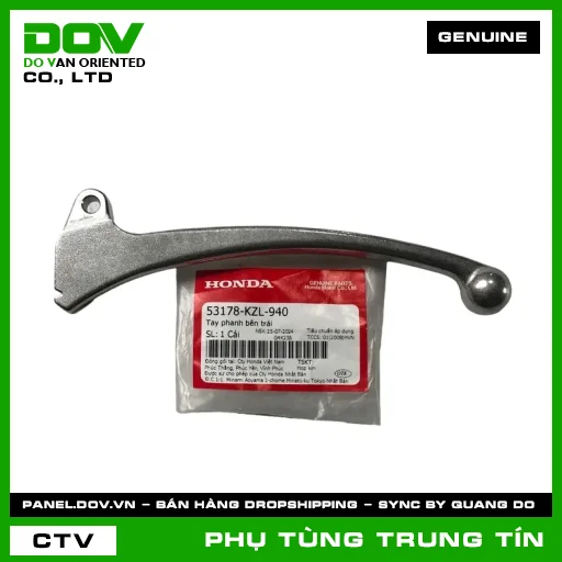 TAY PHANH BÊN TRÁI | 53178-KZL-940 | HONDA (LEAD 125, SH MODE, VISION 110) — 53178KZL940