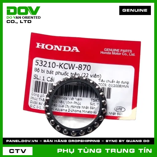 BỘ BI BÁT PHUỐC TRÊN (22 VIÊN) | 53210-KCW-870 | HONDA (LEAD 110) — 53210KCW870
