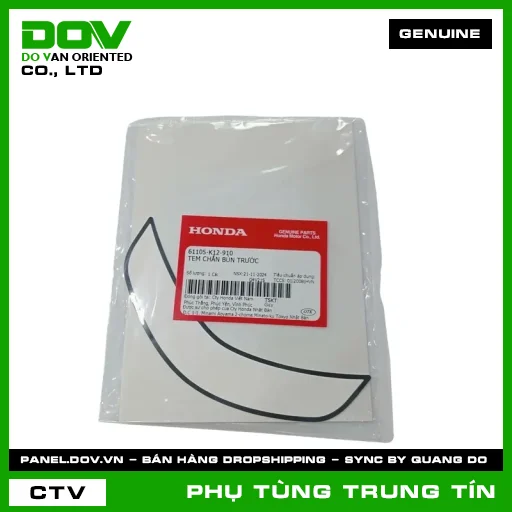 TEM CHẮN BÙN TRƯỚC | 61105-K12-910 | HONDA — 61105K12910
