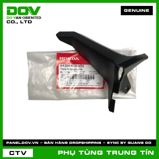 TRANG TRÍ ĐÈN PHA PHẢI | 64304-K66-V00 | HONDA (AIR BLADE, AIR BLADE 125) — 64304K66V00