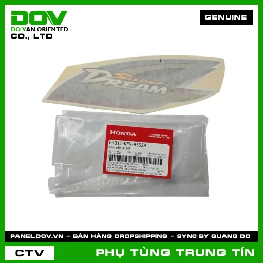 TEM YẾM R150F | 64311-KFV-950ZA | HONDA (SUPER DREAM) — 64311KFV950ZA