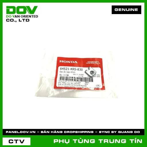 ĐAI ỐC KẸP 4MM | 64521-KRS-830 | HONDA (WAVE ALPHA 110) — 64521KRS830