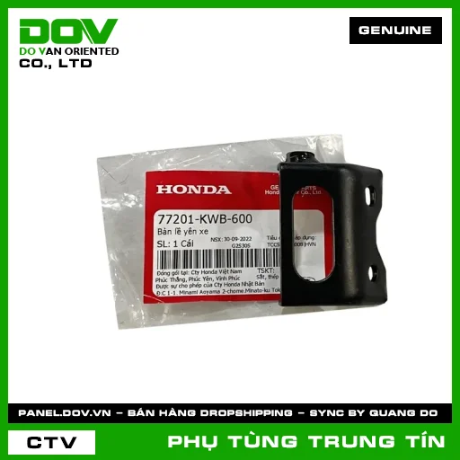 BẢN LỀ YÊN XE | 77201-KWB-600 | HONDA (BLADE 110, FUTURE 125, WAVE RSX 110) — 77201KWB600