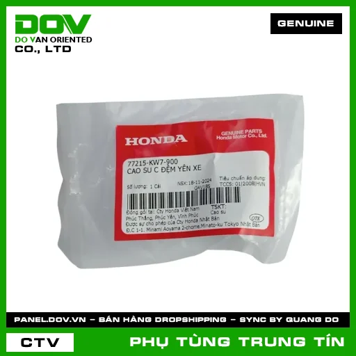 CAO SU C ĐỆM YÊN XE | 77215-KW7-900 | HONDA (AIR BLADE 110, CB1000R, CB150R, CB300R, FUTURE 125, FUTURE NEO, MSX 125, PCX, REBEL 1100, REBEL 300, REBEL 500, SH 125/150, SH MODE, SUPER CUB C125, VARIO 160, VISION 110, WINNER 150) — 77215KW7900