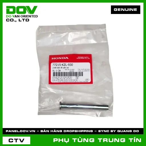 CHỐT BẢN LỀ YÊN XE | 77215-KZL-930 | HONDA (AIR BLADE 125, AIR BLADE 125/150, AIR BLADE 125/160, FUTURE 125, ICON E, LEAD 125, SH 125/150, SH 125/160, SH 350, SH MODE, VARIO 160, VISION 110, WAVE ALPHA 110, WAVE RSX 110, WINNER R) — 77215KZL930