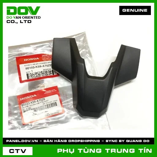 ỐP CHẮN BÙN SAU TRÊN*TBLACK* | 80103-K59-A70ZB | HONDA — 80103K59A70ZB