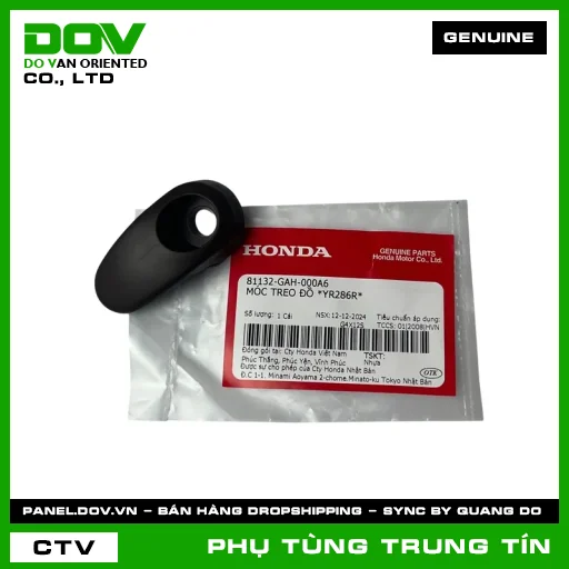 MÓC TREO ĐỒ *YR286R* | 81132-GAH-000A6 | HONDA (VISION 110) — 81132GAH000A6