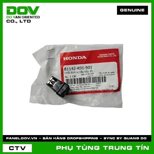CHỐT ĐỊNH VỊ NẮP HỘP ĐỒ | 81142-K01-901 | HONDA (ADV350, PCX, PCX 125, PCX 125/150, PCX 160, SH 125/150, SH 350) — 81142K01901