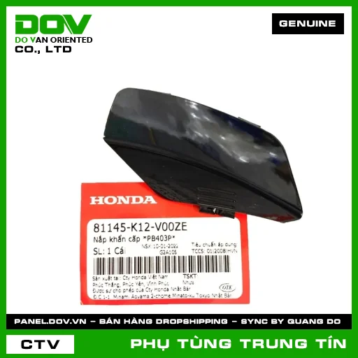 NẮP KHẨN CẤP *PB403P* | 81145-K12-V00ZE | HONDA (LEAD, LEAD 125) — 81145K12V00ZE