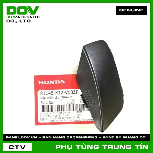 NẮP KHẨN CẤP *NHA76* | 81145-K12-V00ZP | HONDA (LEAD, LEAD 125) — 81145K12V00ZP