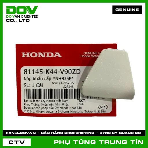 NẮP KHẨN CẤP *NHB35P* | 81145-K44-V90ZD | HONDA — 81145K44V90ZD