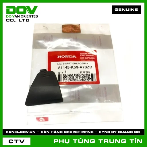 NẮP KHẨN CẤP *TBLACK* | 81145-K59-A70ZB | HONDA — 81145K59A70ZB