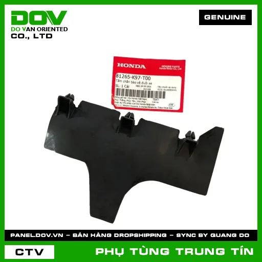 TẤM CHẮN BẢO VỆ ĐUÔI XE | 81265-K97-T00 | HONDA (PCX, PCX 125/150) — 81265K97T00