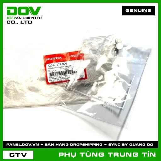 TÚI SÁCH HƯỚNG DẪN SỬ DỤNG | 83642-171-000 | HONDA (CBR150R, CLICK 110, DREAM 110, FUTURE NEO, SUPER DREAM, VISION 110, WAVE 100, WAVE ALPHA, WAVE RSX 110) — 83642171000