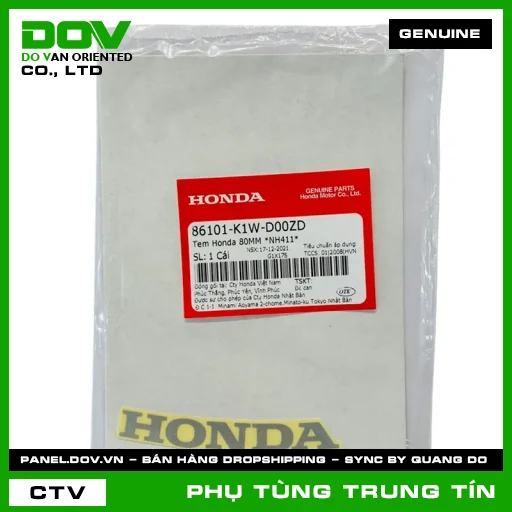 TEM HONDA 80MM *NH411* | 86101-K1W-D00ZD | HONDA (SH 350) — 86101K1WD00ZD