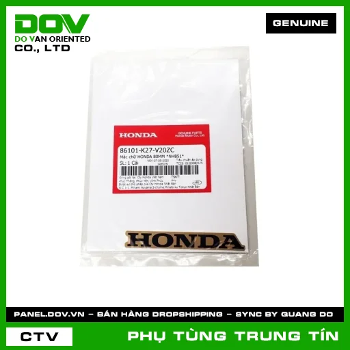 MÁC CHỮ HONDA 80MM *NHB51* | 86101-K27-V20ZC | HONDA (AIR BLADE 125) — 86101K27V20ZC