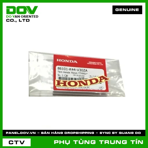 TEM HONDA 70MM *R340* | 86101-K44-V30ZA | HONDA (VISION 110) — 86101K44V30ZA