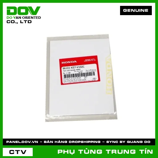 TEM CHỮ HONDA 75MM | 86101-K57-V10ZC | HONDA (BLADE 110) — 86101K57V10ZC