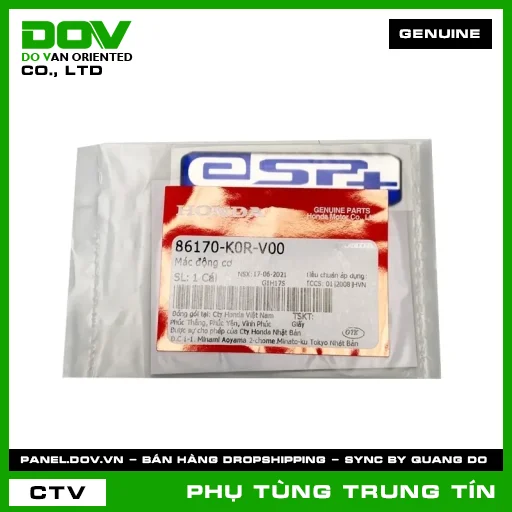 MÁC ĐỘNG CƠ | 86170-K0R-V00 | HONDA (AIR BLADE 125/160, LEAD 125, PCX 160, SH 125/150, SH 125/160, SH 350, SH MODE, VARIO 160) — 86170K0RV00